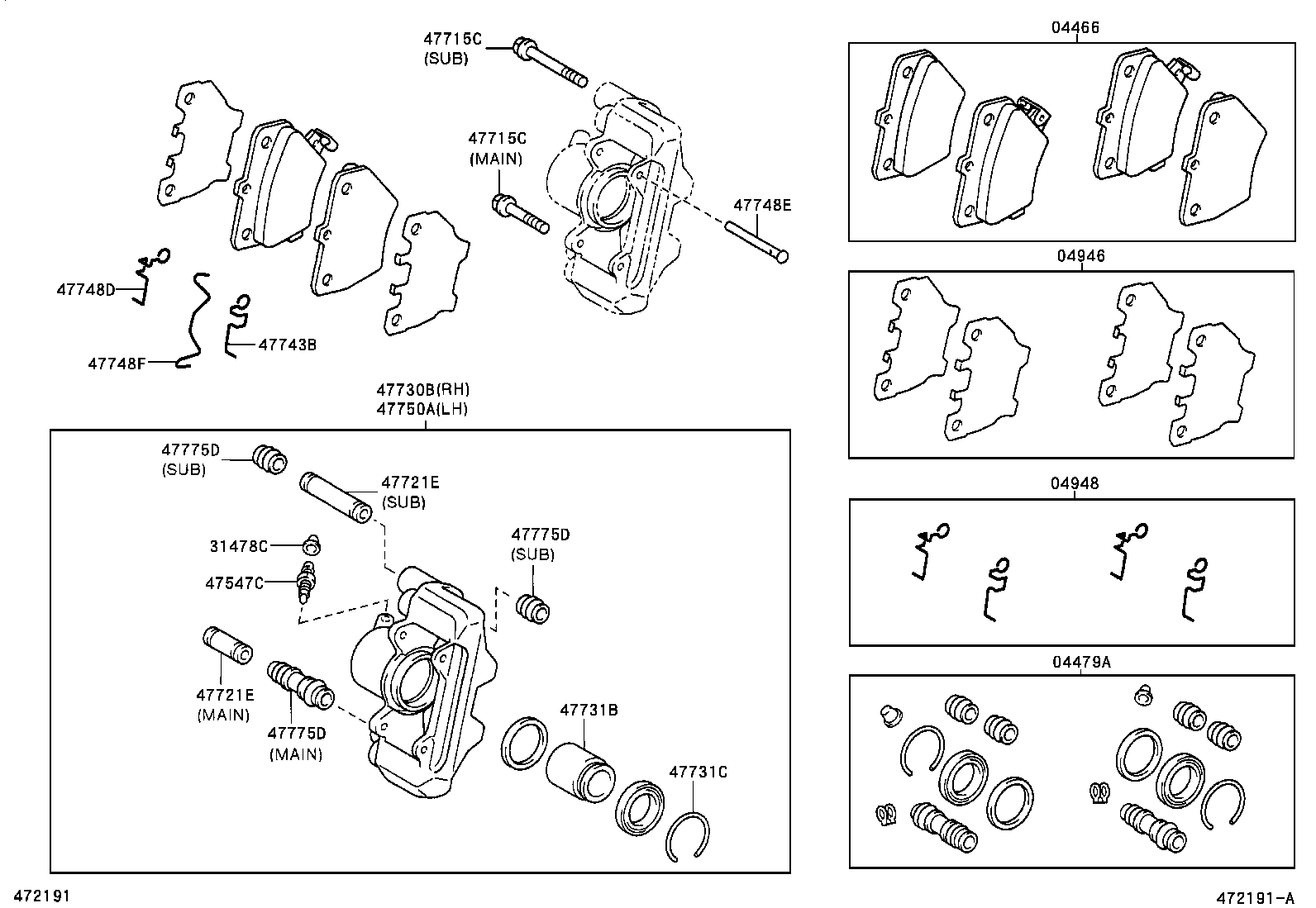 47715-02070 PIN, CYLINDER SLIDE(FOR REAR DISC BRAKE) product image