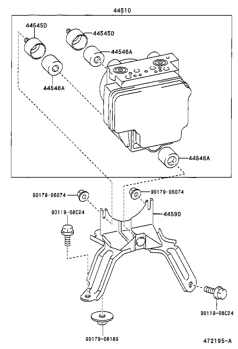 44050-12172 ACTUATOR ASSY, BRAKE product image
