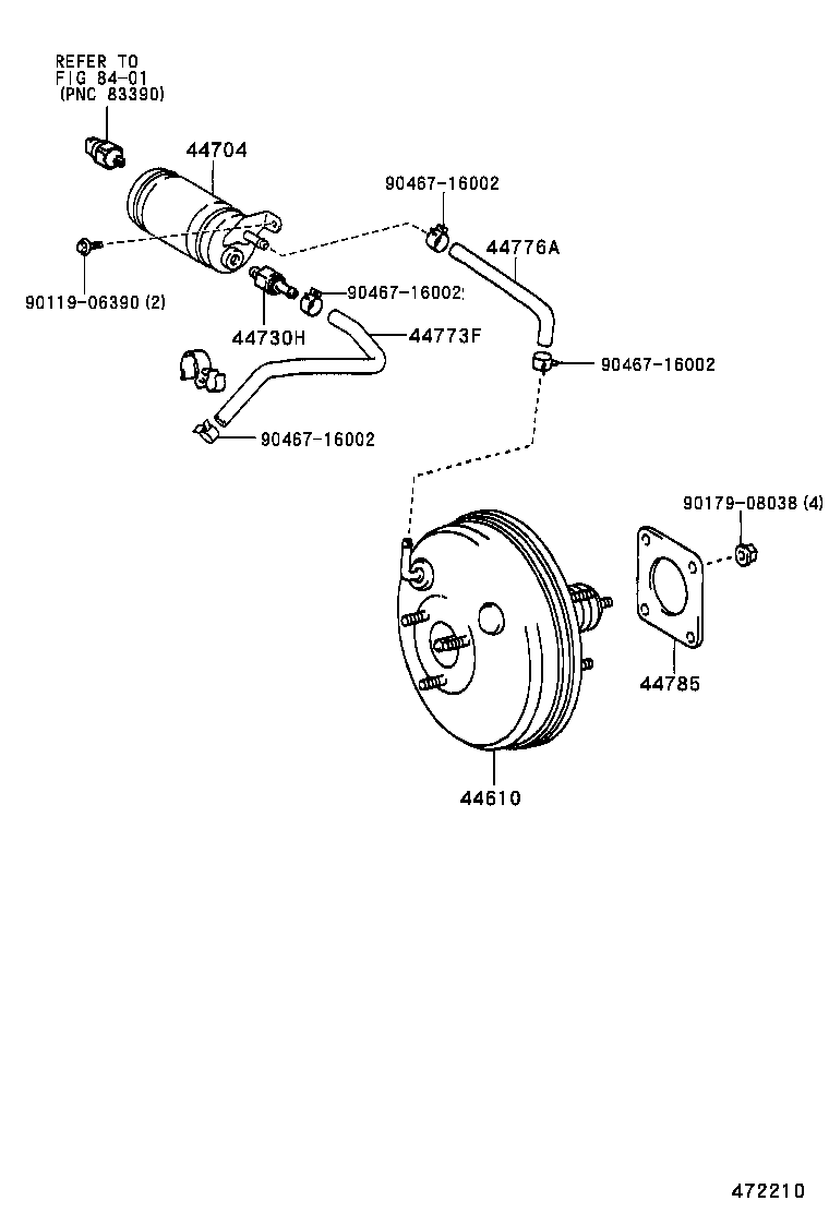 44610-02090 BOOSTER ASSY, BRAKE product image