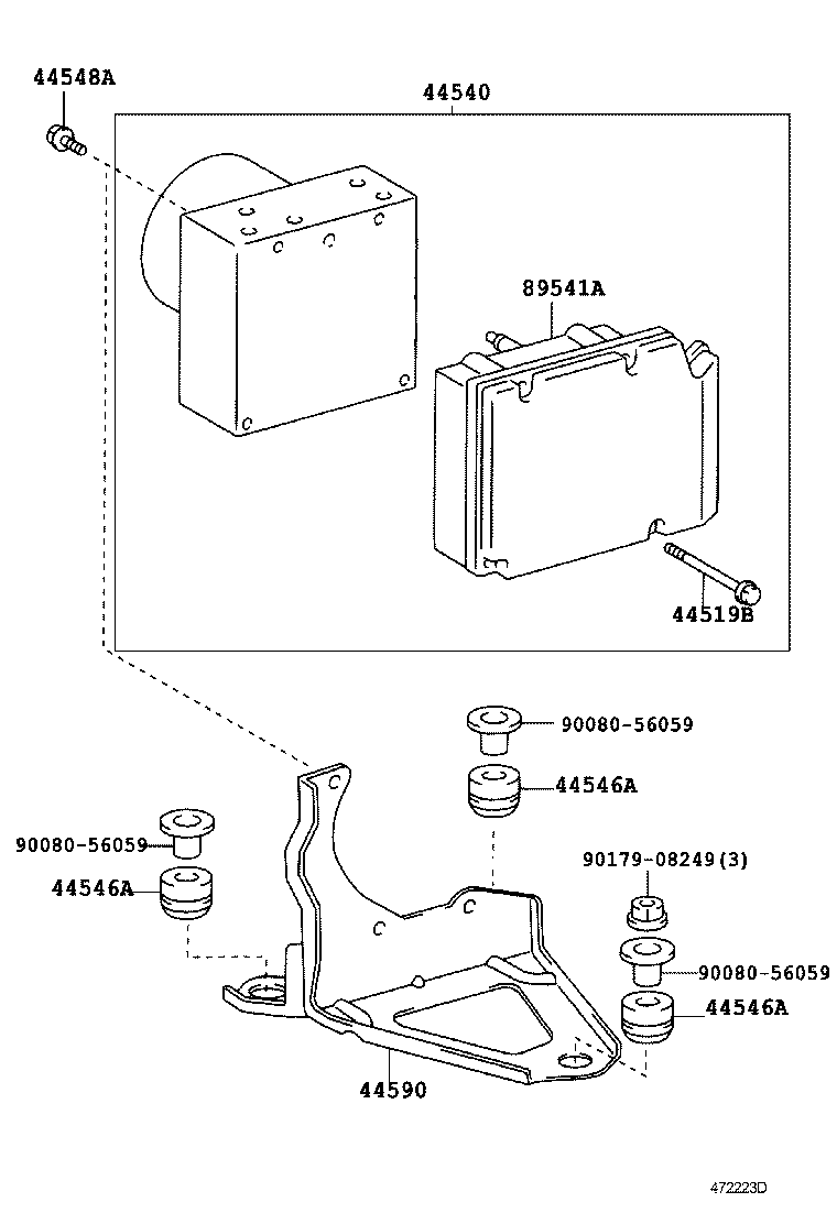 47321-0C040 TUBE, REAR BRAKE, NO.1 product image