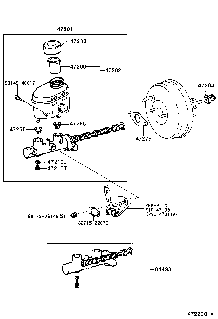 47220-0C010 RESERVOIR SUB-ASSY, BRAKE MASTER CYLINDER product image
