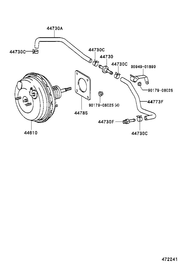 44773-38110 HOSE, UNION TO CHECK VALVE product image
