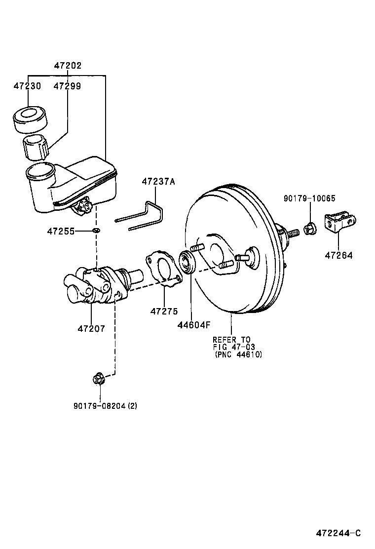 47220-52040 RESERVOIR SUB-ASSY, BRAKE MASTER CYLINDER product image