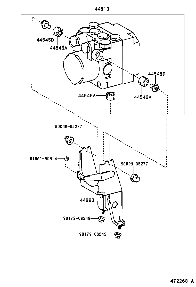 47321-22390 TUBE, REAR BRAKE, NO.1 product image