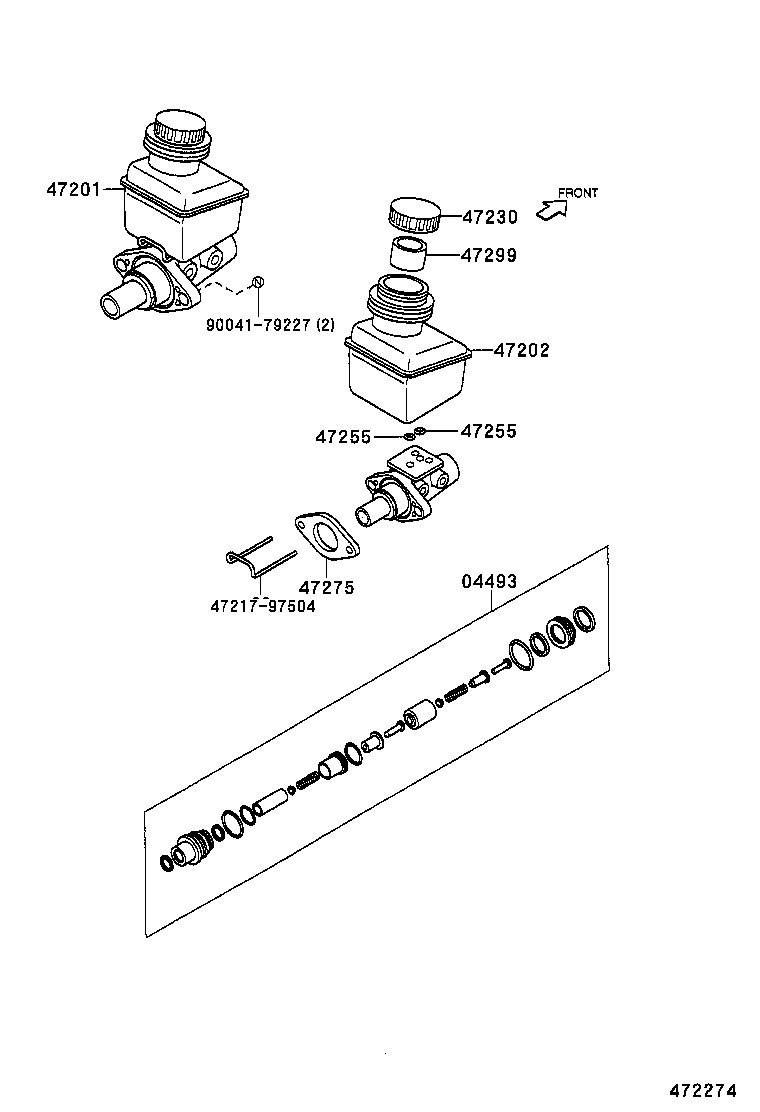 47275-87703 GASKET, BRAKE MASTER CYLINDER product image