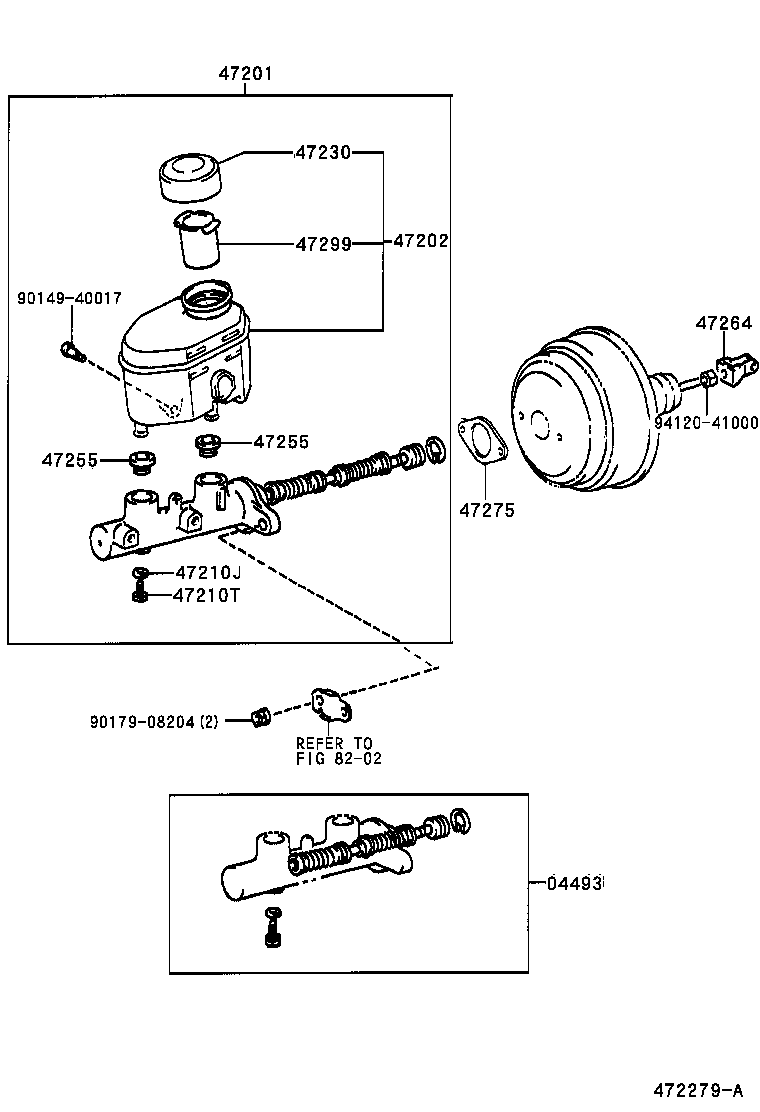 47220-0C030 RESERVOIR SUB-ASSY, BRAKE MASTER CYLINDER product image