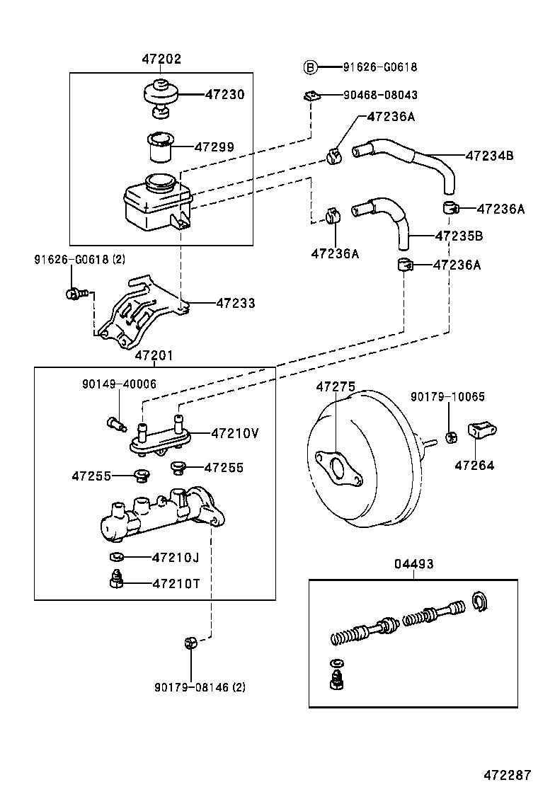 47220-48030 RESERVOIR SUB-ASSY, BRAKE MASTER CYLINDER product image