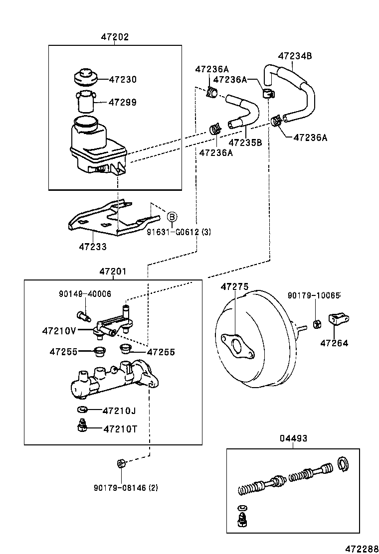 47220-48030 RESERVOIR SUB-ASSY, BRAKE MASTER CYLINDER product image
