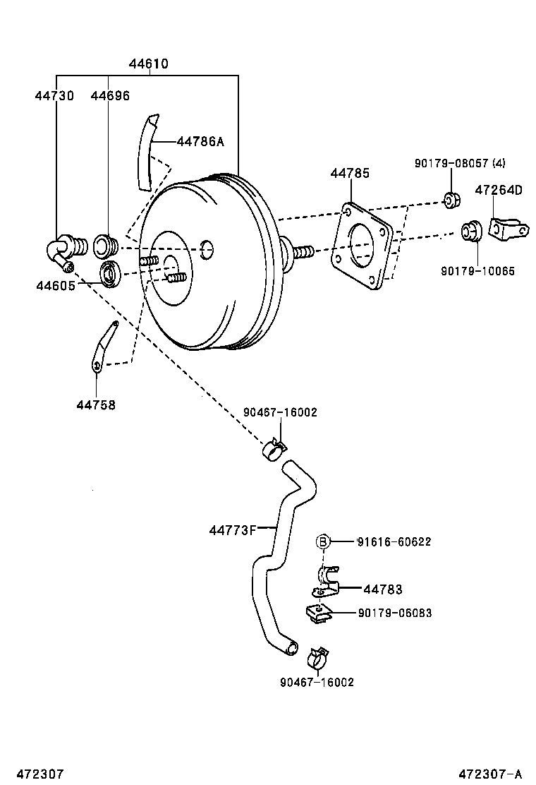 44610-48100 BOOSTER ASSY, BRAKE product image