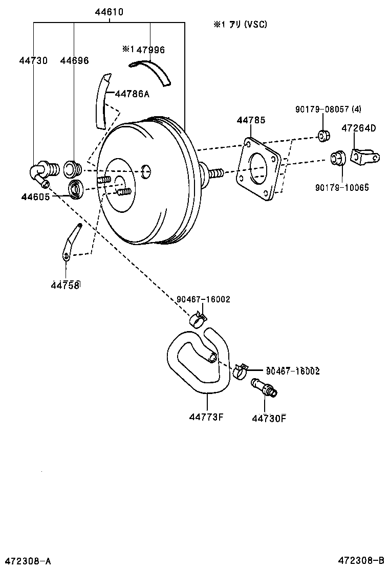 44610-48100 BOOSTER ASSY, BRAKE product image