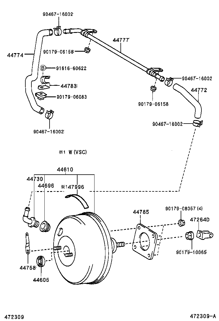44610-48142 BOOSTER ASSY, BRAKE product image
