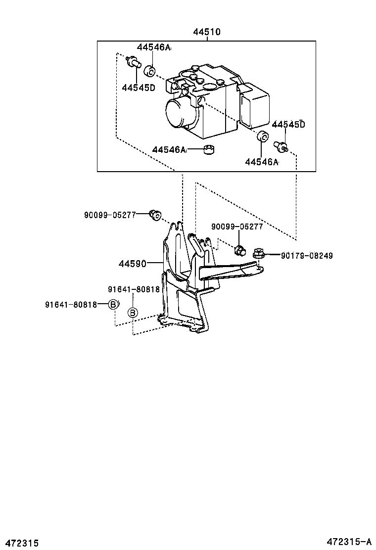44590-48030 BRACKET ASSY, BRAKE ACTUATOR product image