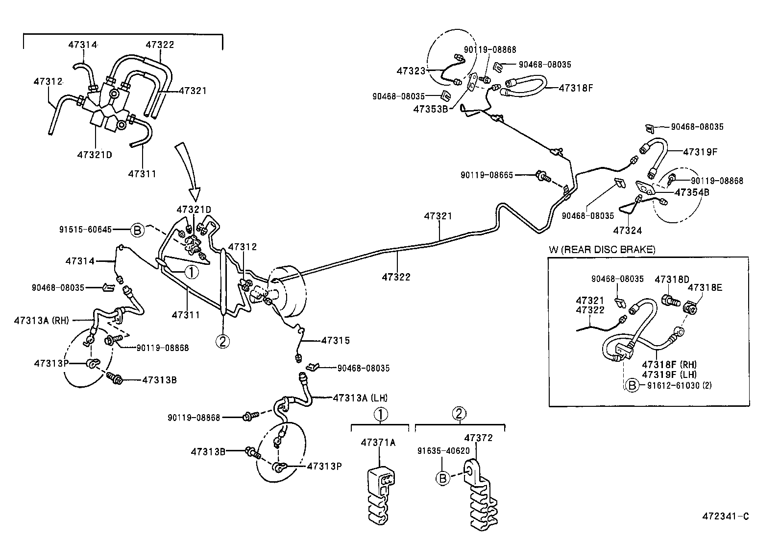 44050-52220 ACTUATOR ASSY, BRAKE product image