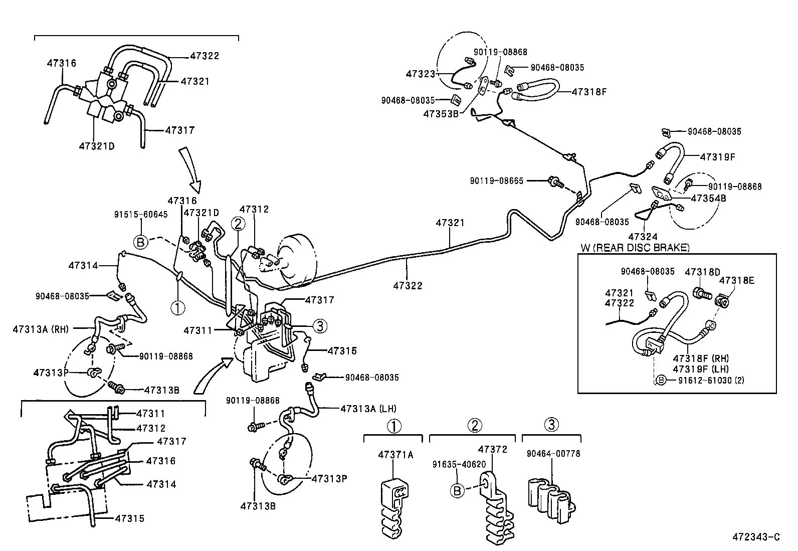 44050-52220 ACTUATOR ASSY, BRAKE product image