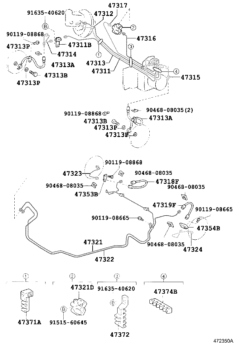 44050-52160 ACTUATOR ASSY, BRAKE product image