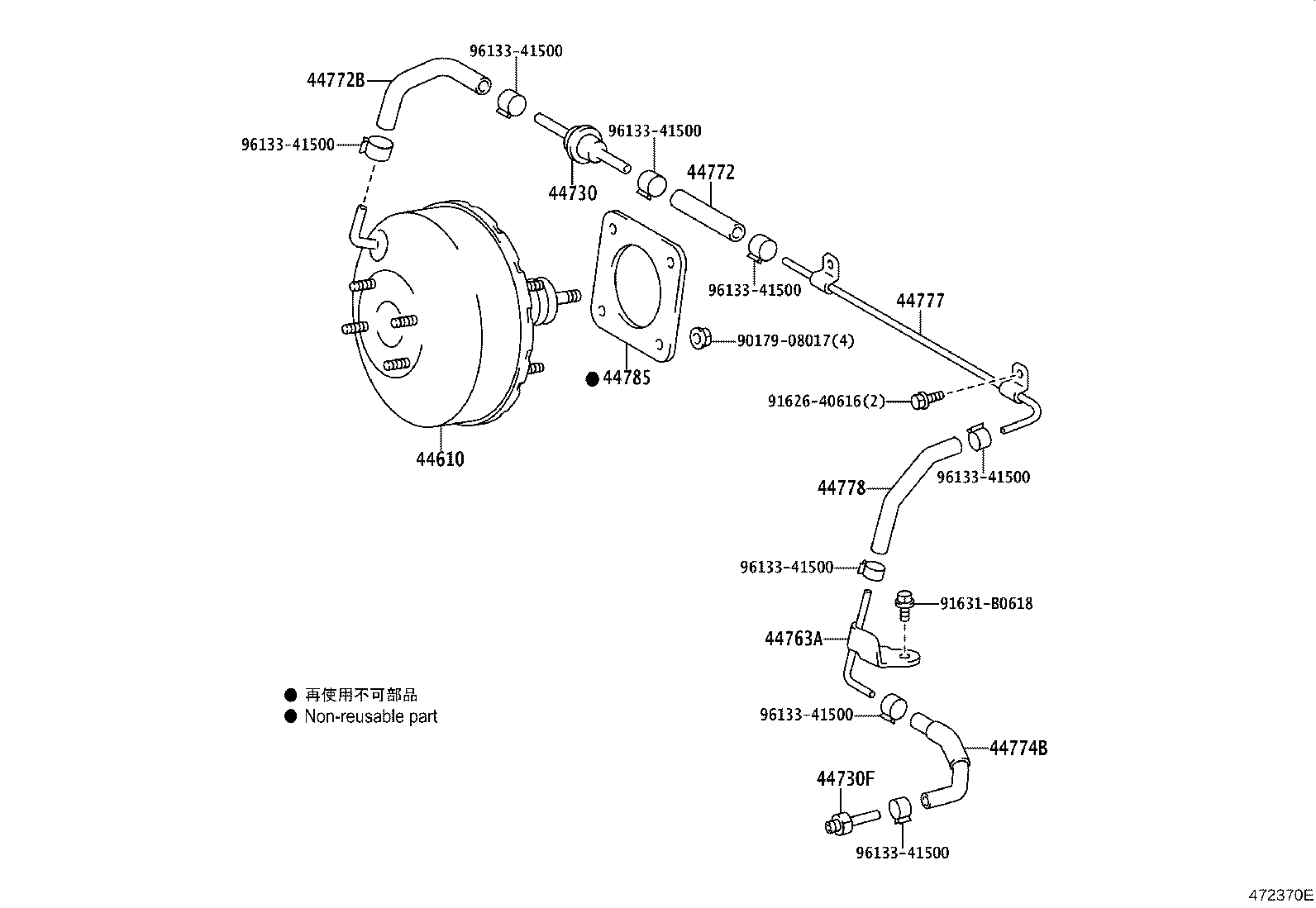 44610-22611 BOOSTER ASSY, BRAKE product image