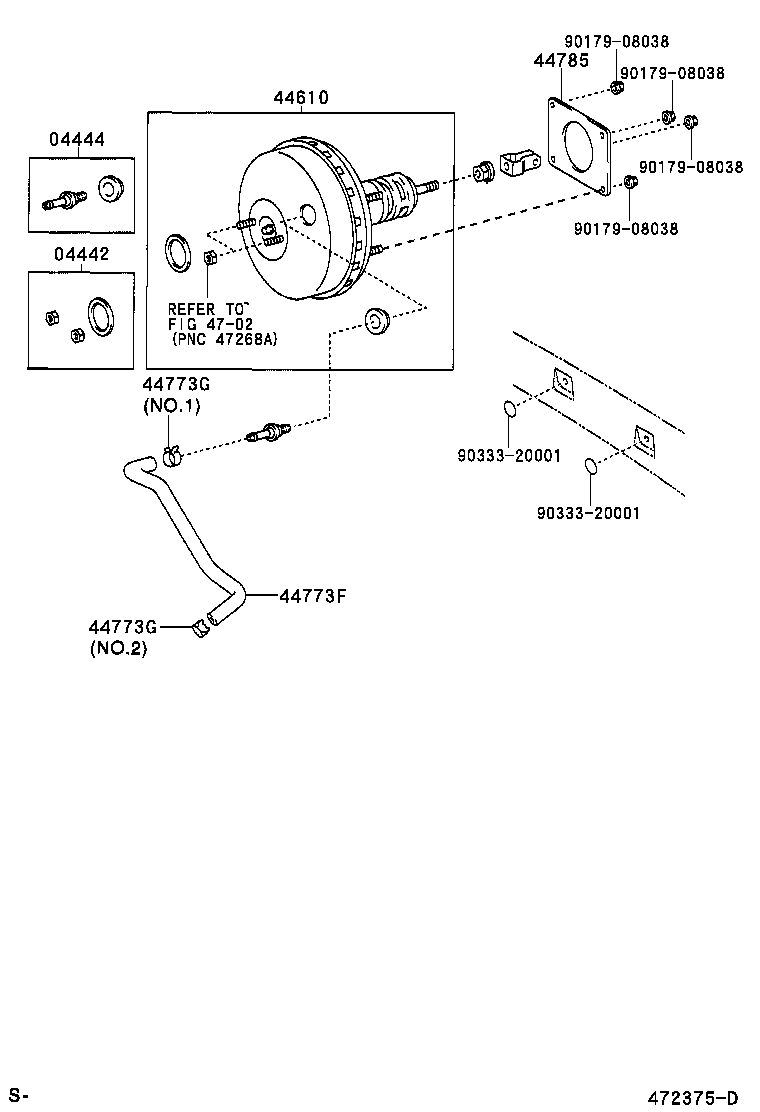 44785-0D010 GASKET, BRAKE BOOSTER product image