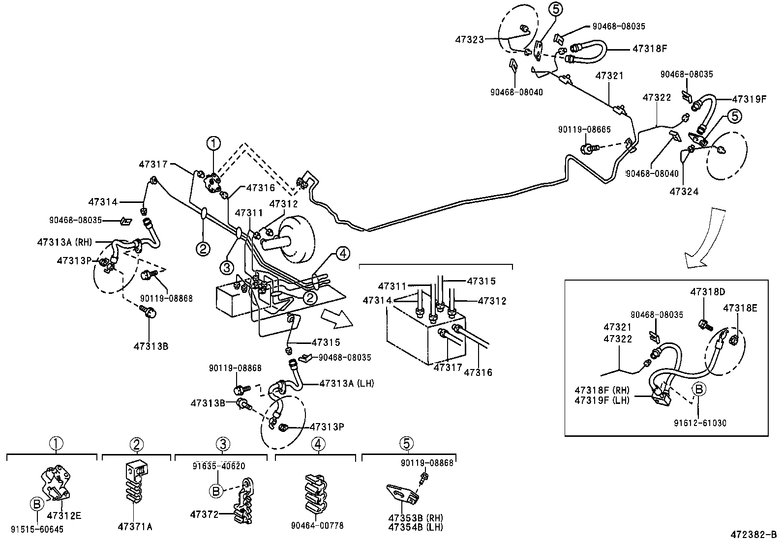 44546-05020 CUSHION, BRAKE ACTUATOR BOLT product image