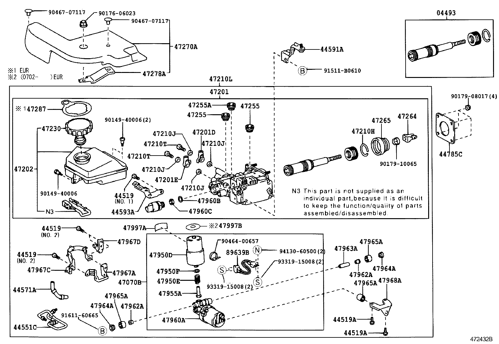44591-24090 BRACKET, BRAKE ACTUATOR, NO.1 product image