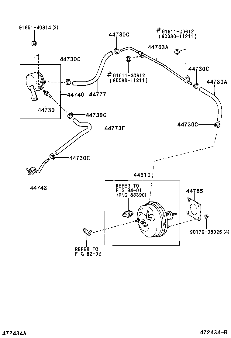 44773-38110 HOSE, UNION TO CHECK VALVE product image