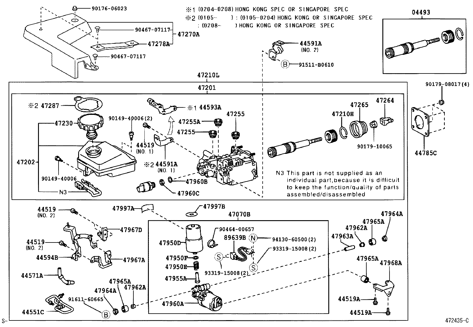 44591-24090 BRACKET, BRAKE ACTUATOR, NO.1 product image