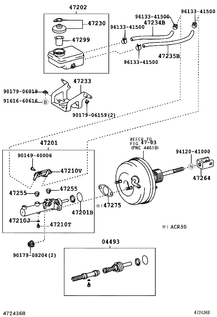 47220-28280 RESERVOIR SUB-ASSY, BRAKE MASTER CYLINDER product image