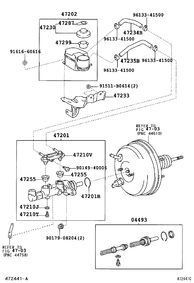47220-44100 RESERVOIR SUB-ASSY, BRAKE MASTER CYLINDER product image