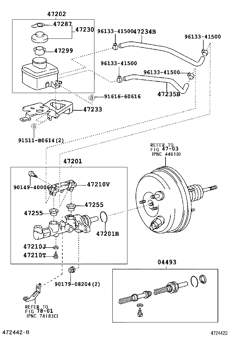47220-44100 RESERVOIR SUB-ASSY, BRAKE MASTER CYLINDER product image