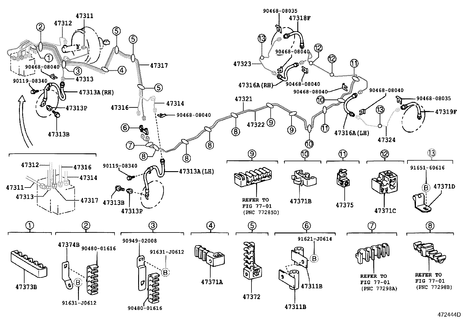 44590-44050 BRACKET ASSY, BRAKE ACTUATOR product image