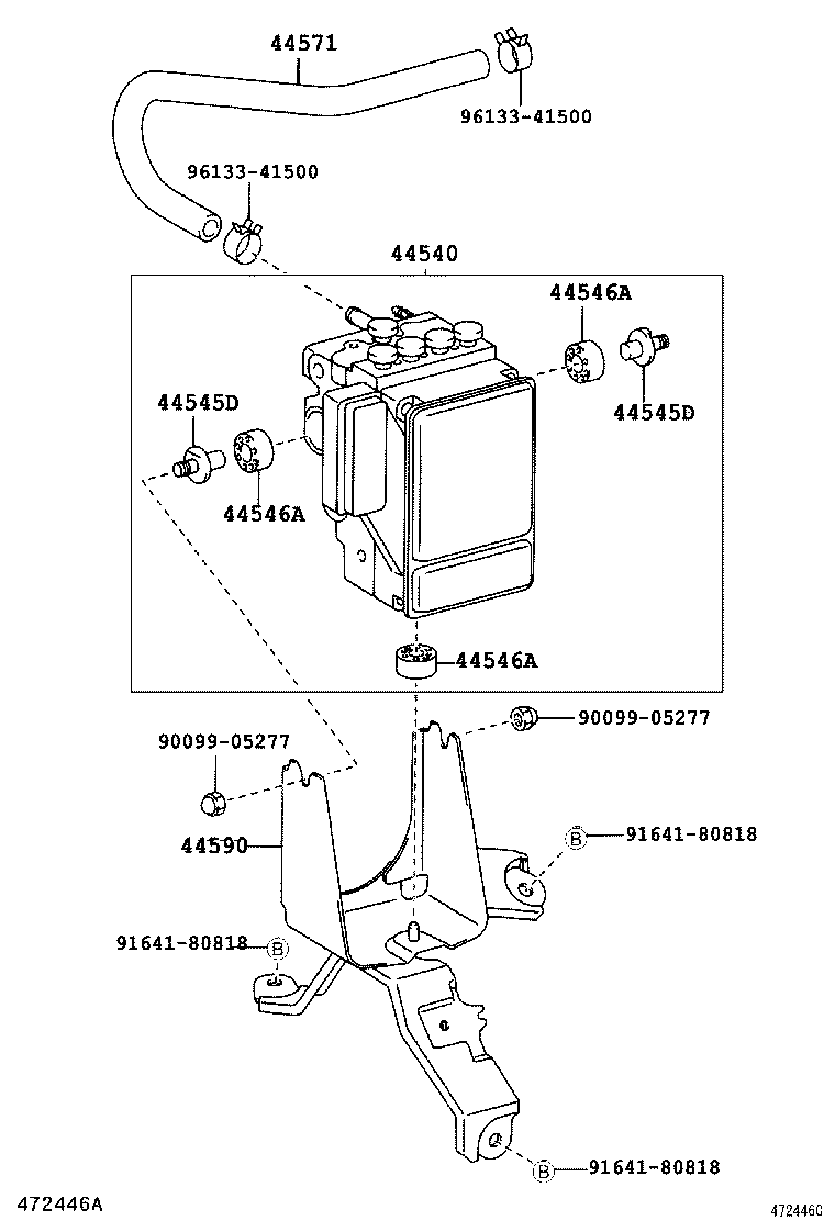 44590-44050 BRACKET ASSY, BRAKE ACTUATOR product image