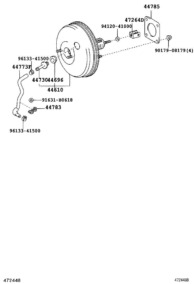 44610-44151 BOOSTER ASSY, BRAKE product image