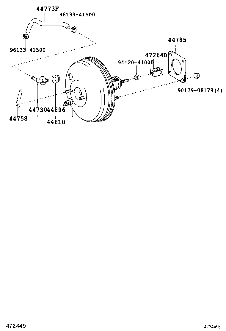 44610-44151 BOOSTER ASSY, BRAKE product image
