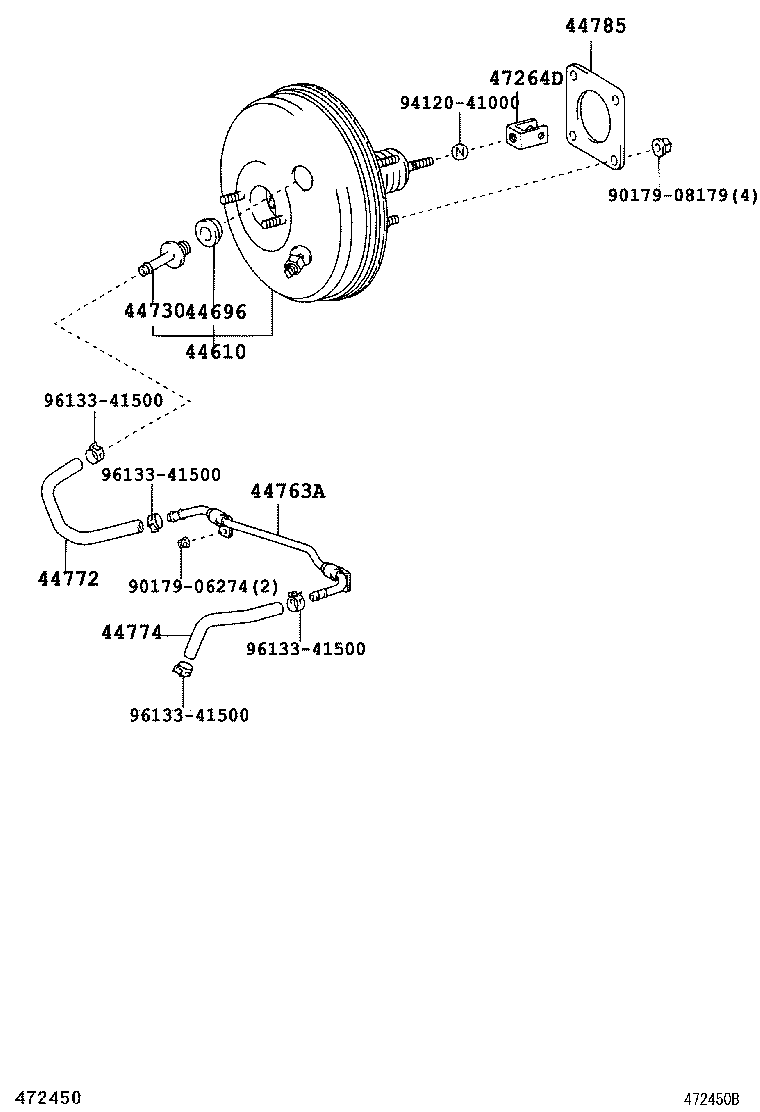 44610-44151 BOOSTER ASSY, BRAKE product image