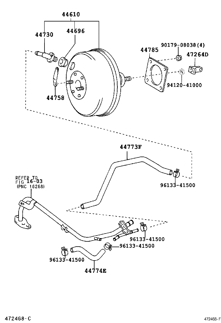 44610-02110 BOOSTER ASSY, BRAKE product image