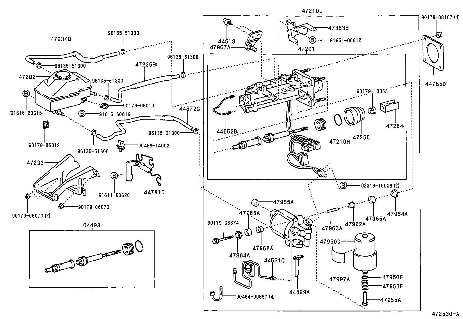 47220-58010 RESERVOIR SUB-ASSY, BRAKE MASTER CYLINDER product image