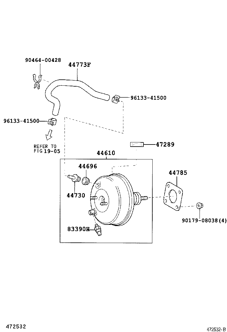 44610-42200 BOOSTER ASSY, BRAKE product image