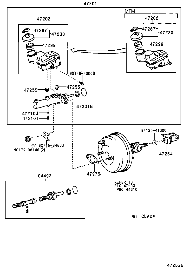 47220-42060 RESERVOIR SUB-ASSY, BRAKE MASTER CYLINDER product image