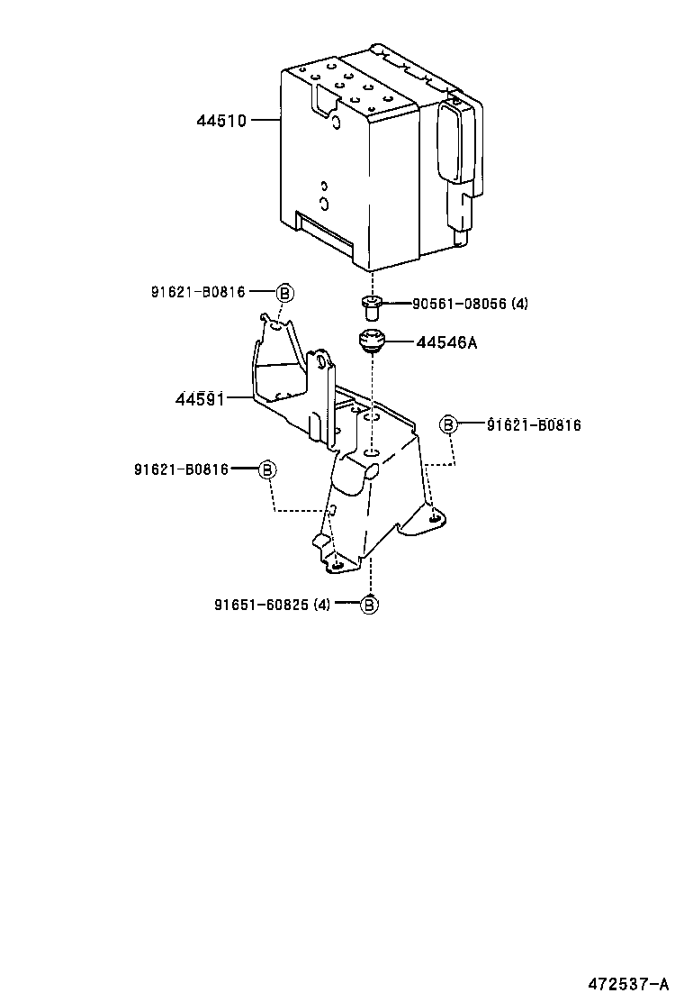 44590-28140 BRACKET ASSY, BRAKE ACTUATOR product image
