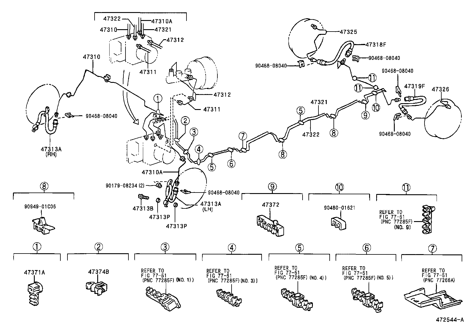 44546-08010 CUSHION, BRAKE ACTUATOR BOLT product image
