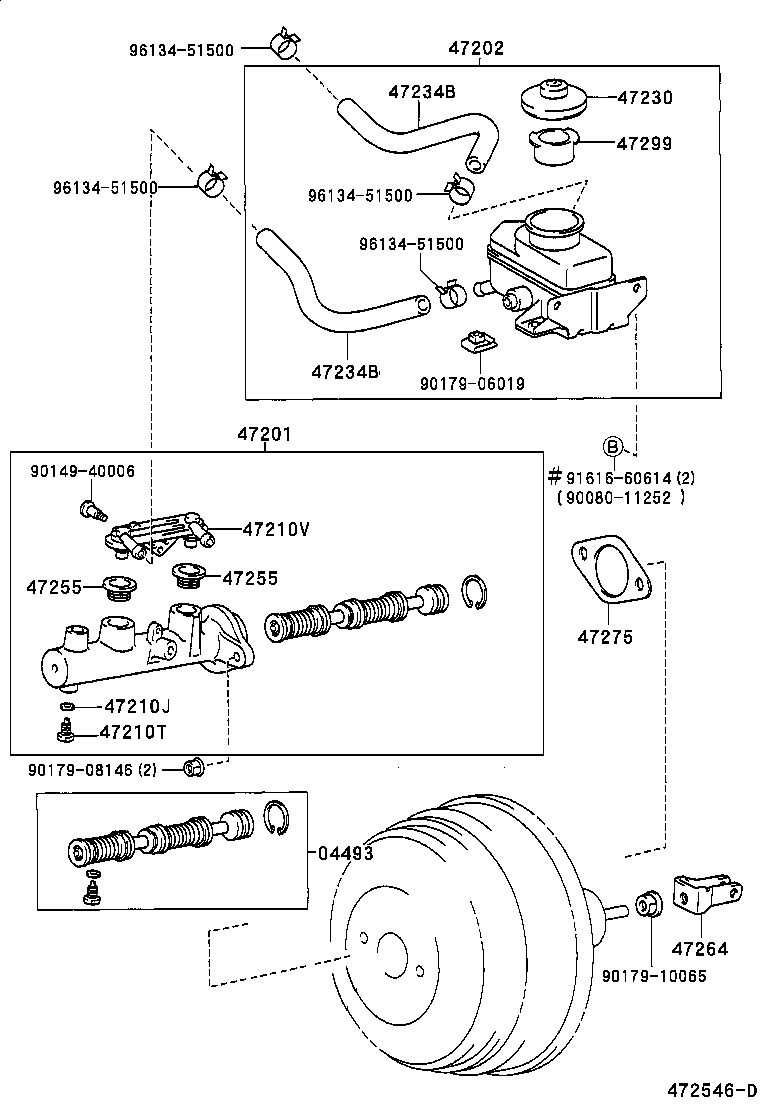 47220-08010 RESERVOIR SUB-ASSY, BRAKE MASTER CYLINDER product image