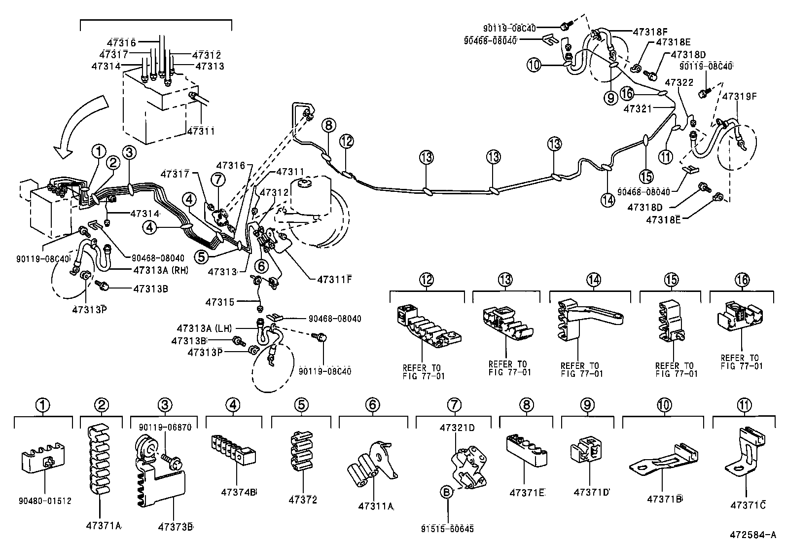 44590-33060 BRACKET ASSY, BRAKE ACTUATOR product image