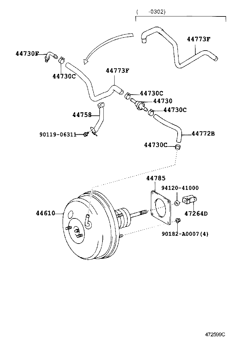 44610-06290 BOOSTER ASSY, BRAKE product image