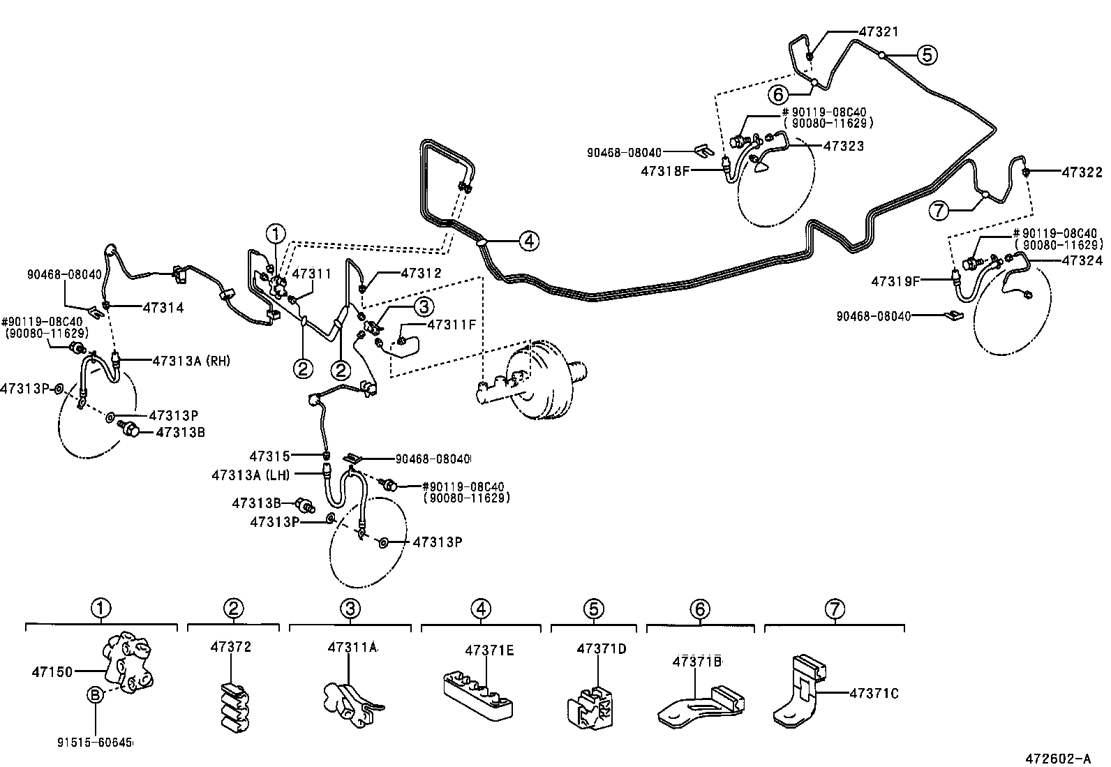44590-06050 BRACKET ASSY, BRAKE ACTUATOR product image