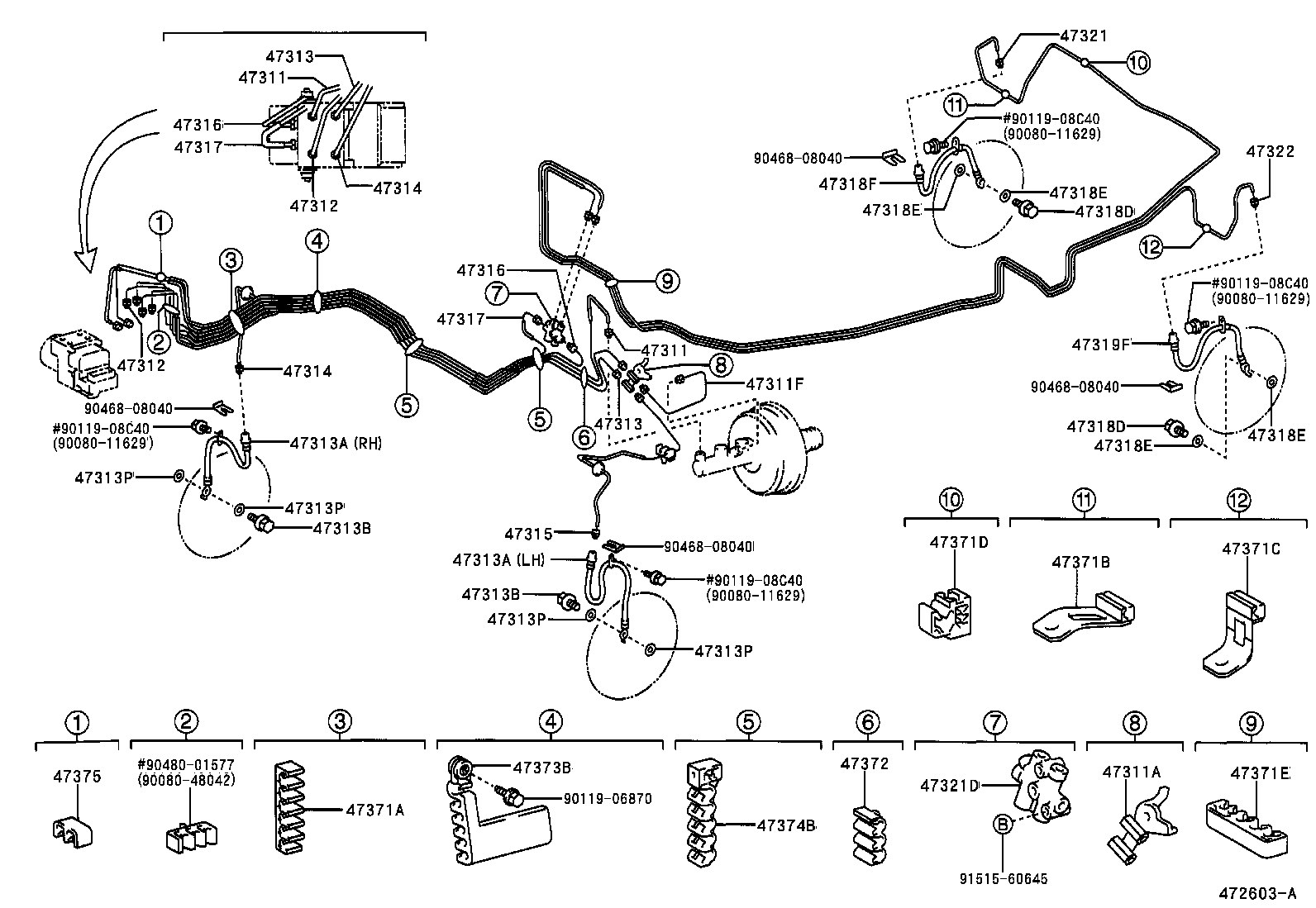 44590-06050 BRACKET ASSY, BRAKE ACTUATOR product image