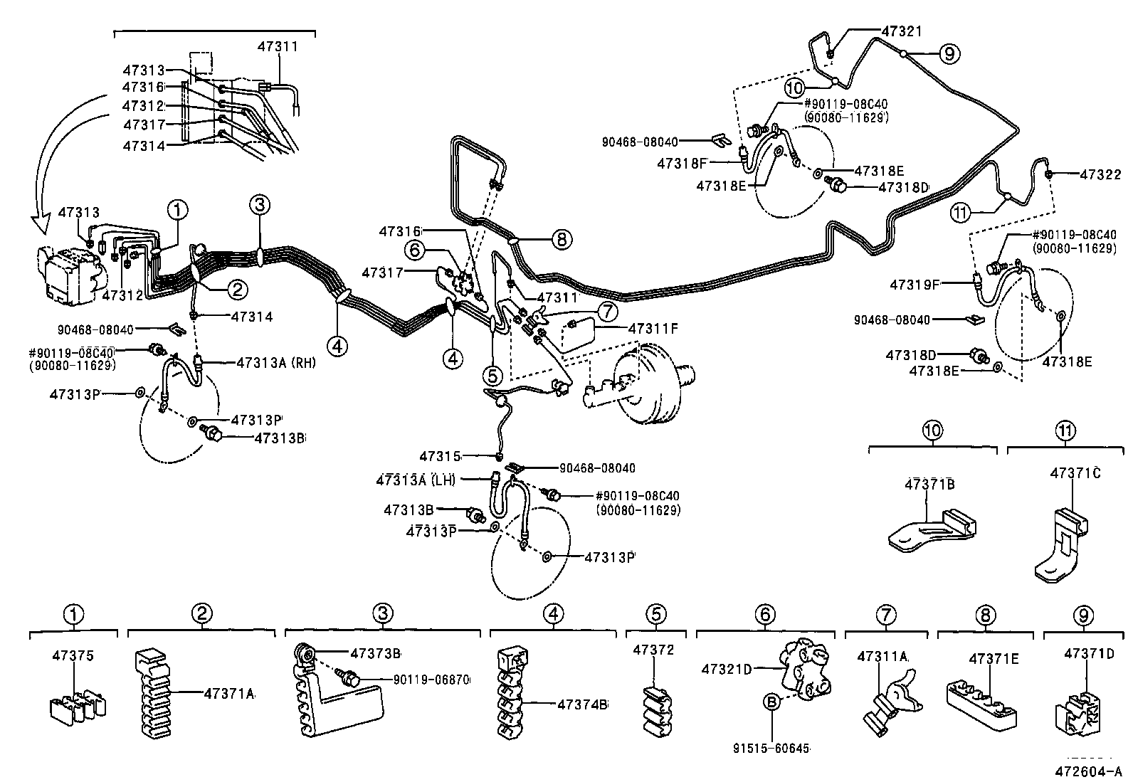 44590-06050 BRACKET ASSY, BRAKE ACTUATOR product image