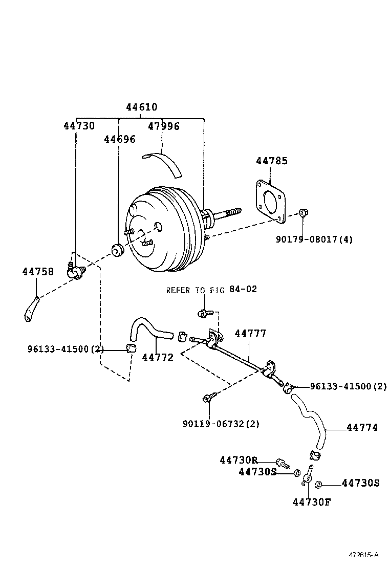 44730-40040 VALVE ASSY, VACUUM CHECK(FOR BRAKE) product image
