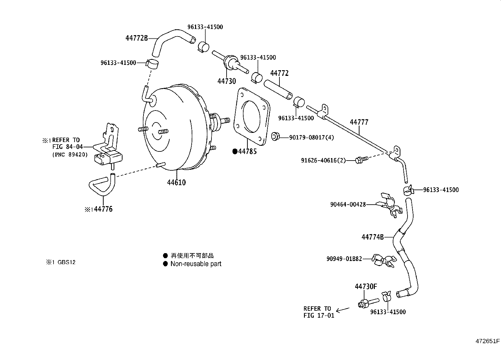 44610-22611 BOOSTER ASSY, BRAKE product image