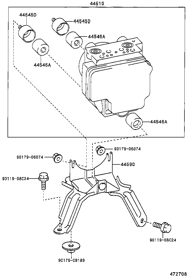 44050-13010 ACTUATOR ASSY, BRAKE product image