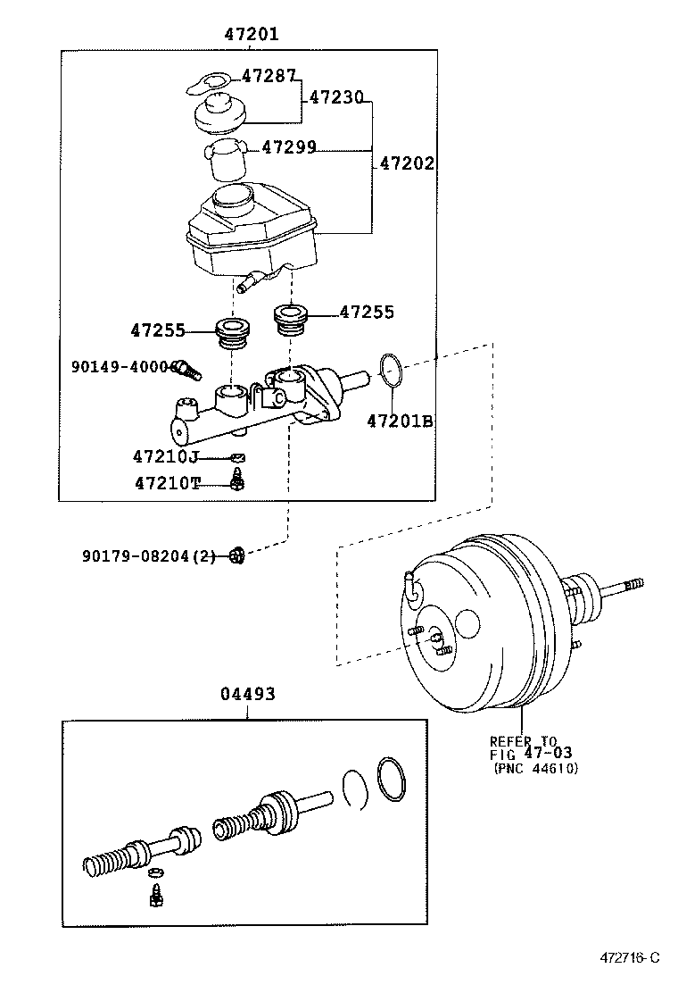 47220-33151 RESERVOIR SUB-ASSY, BRAKE MASTER CYLINDER product image