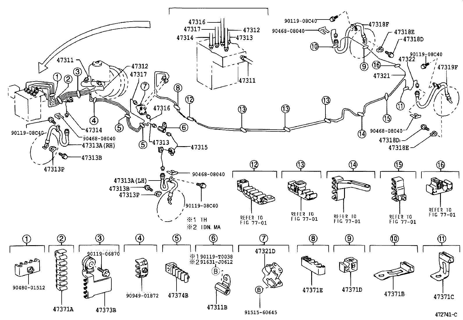 44590-06060 BRACKET ASSY, BRAKE ACTUATOR product image
